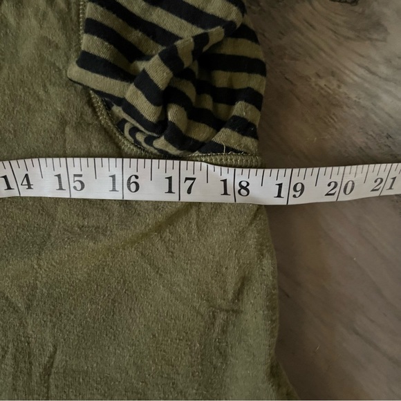 Habitat Tunic Turtleneck Sweater Size Small Colorblocked Green Black Lagenlook - Picture 9 of 11